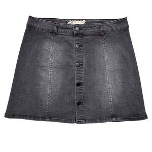 Altar'd State Hendrix Button Down Denim Mini Skirt